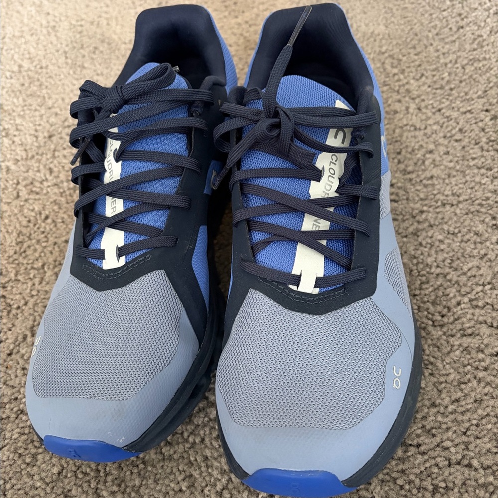 On Running Men's Navy and Light Blue Athletic Shoes - Picture 2 of 4